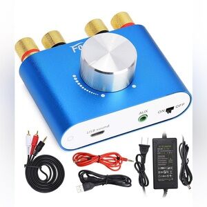 Facmogu F900S 160W Mini Bluetooth‎ 5.0 Power Amplifier, 2 Channel 80Wx2